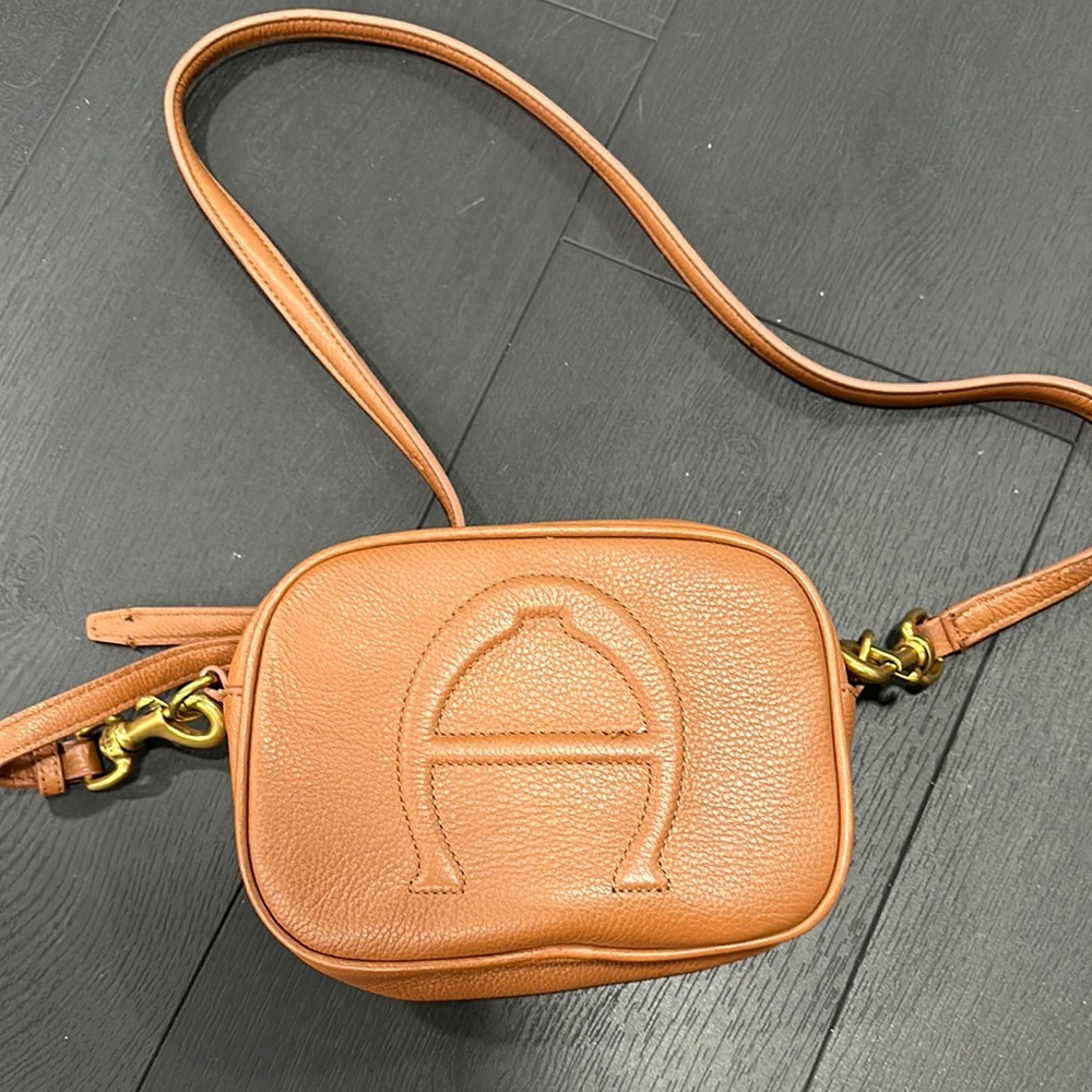 Tan Leather Crossbody Bag